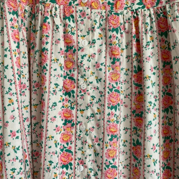 Tuckernuck Floral Midi Dress - White and Pink - Picture 6 of 12